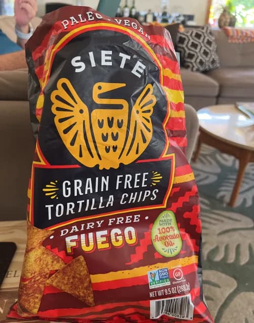 Siete Grain Free Tortilla Chips Fuego