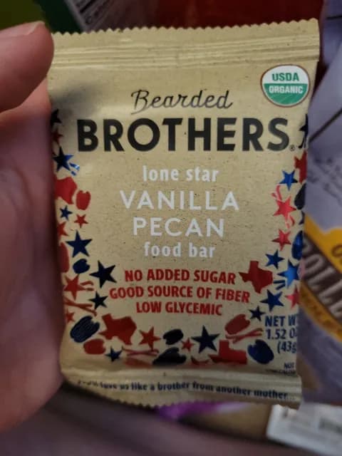 Bearded Brothers Lone Star Vanilla Pecan Food Bar