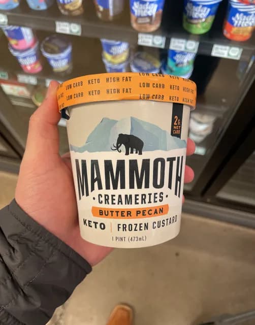 Mammoth Creameries Butter Pecan  Custard