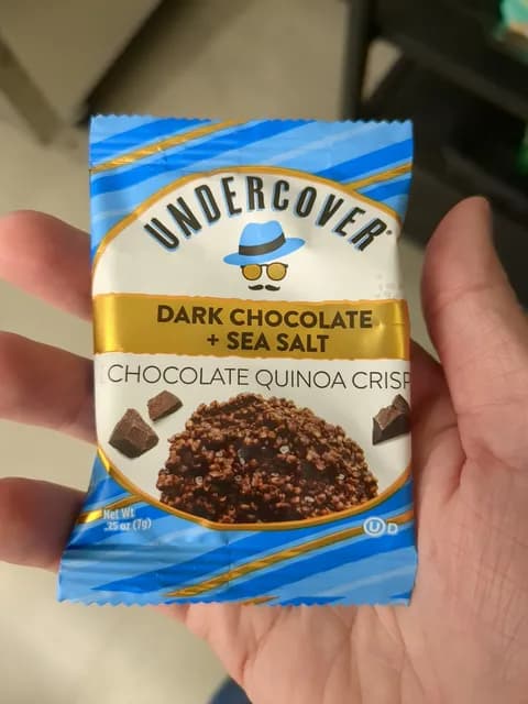 Undercover Dark Chocolate + Sea Salt Chocolate Quinoa Crisp