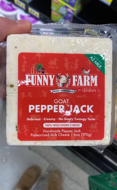 Funny Farm Goat Pepper Jack 100% Wisconsin Cheese