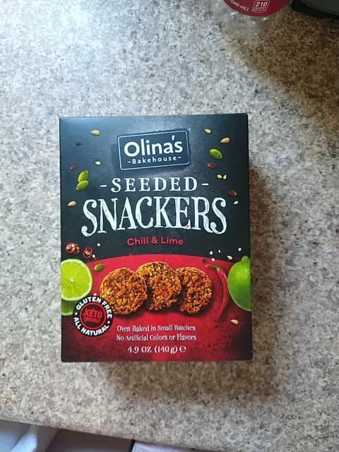 Olina'S Bakehouse Seeded Snackers Chili & Lime