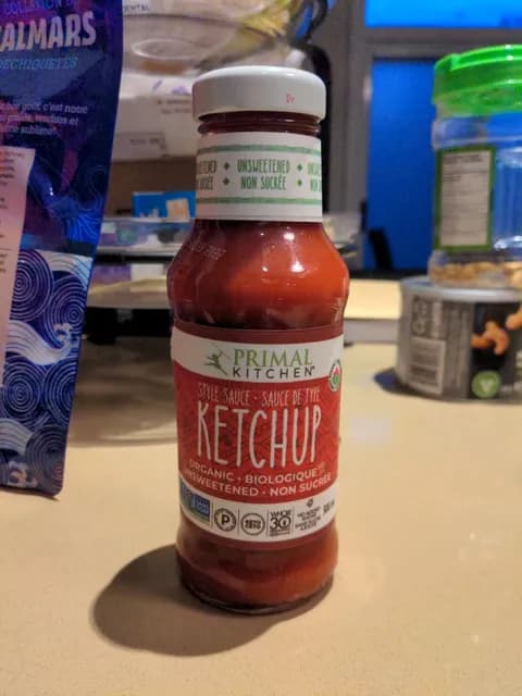 Primal Kitchen Organic Unsweetened Ketchup