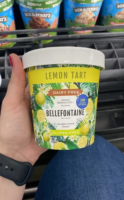 Bellefontaine Lemon Tart Artisinal French Style Ice Cream