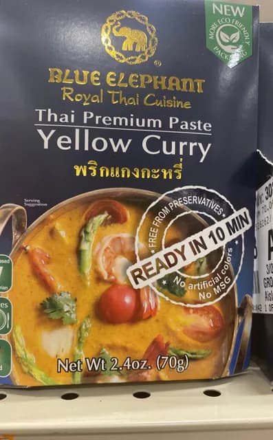 Blue Elephant Royal Thai Cuisine Thai Premium Paste Yellow Curry