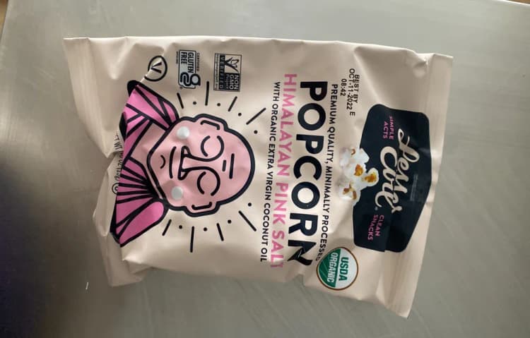 Lesserevil Himalayan Pink Salt Organic Popcorn