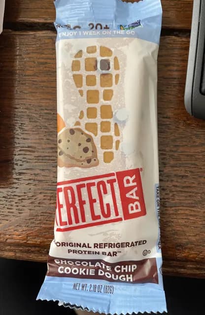 Perfect Bar The Original  Protein Bar Chocolate Chip Cookie Dough