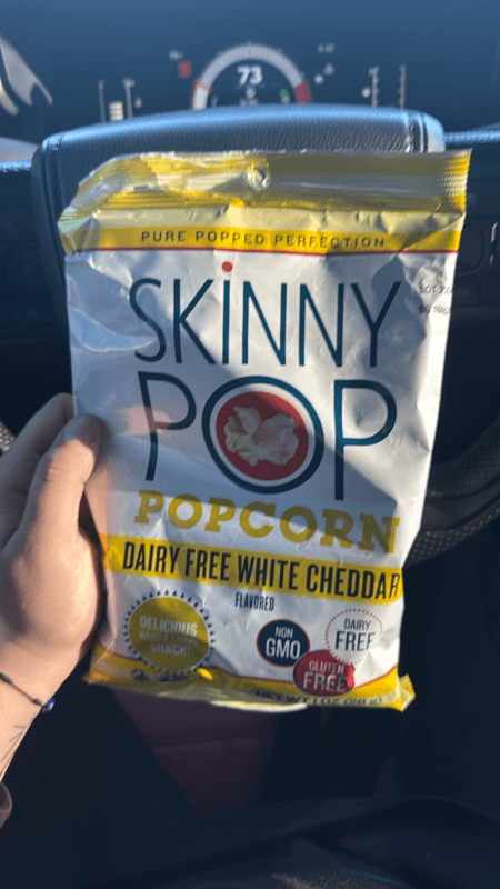 Skinnypop White Cheddar Dairy Free Popcorn