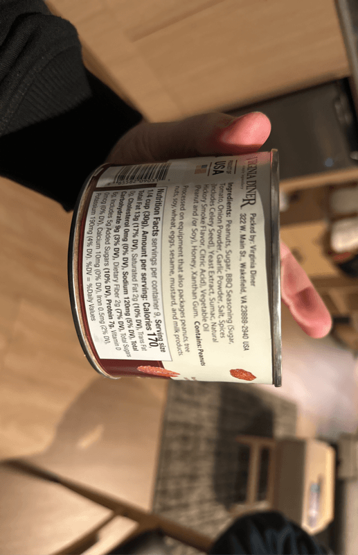 Duluth Trading Co Honey Bbq Virginia Peanuts