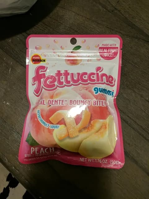 Bourbon Fettuccine Gummi Peach Flavor