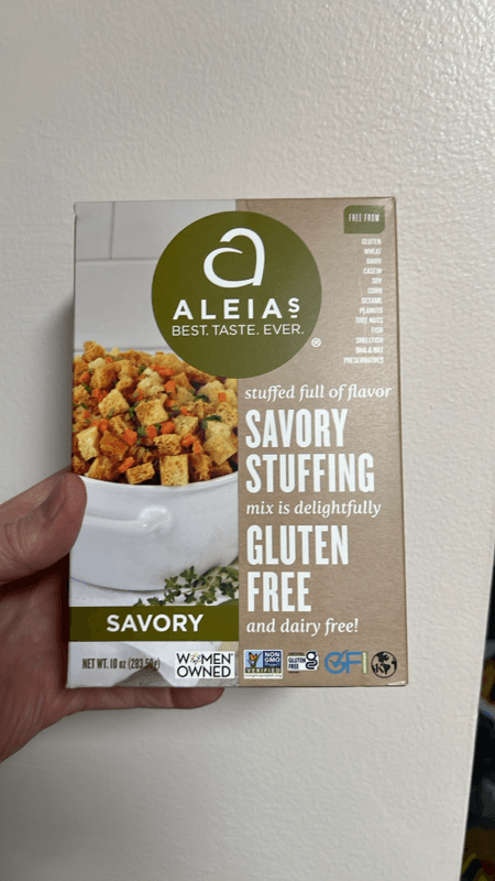 Aleias Stuffing Mix Savory Box