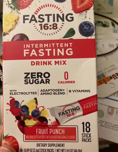 Fasting 16:8 Intermittent Fasting Fruit Punch Drink Mix