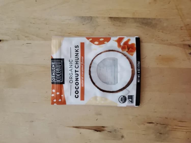 Genuine Coconut Organic Coconut Chunks Natural Caramel Flavor