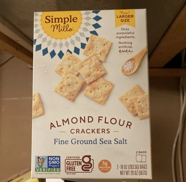 Is it GERD Friendly? Simple Mills Almond Flour Fine Ground Sea Salt Crackers