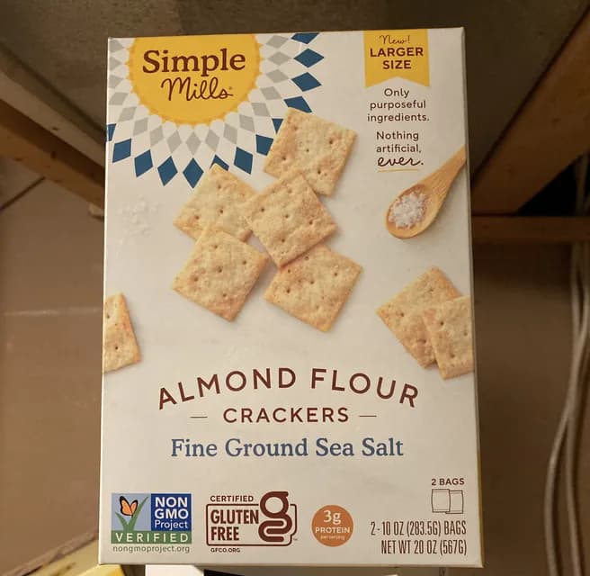 Simple Mills Almond Flour Fine Ground Sea Salt Crackers