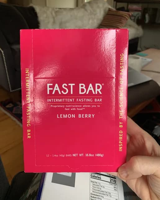 Fast Bar Intermittent Fasting Bar Lemon Berry