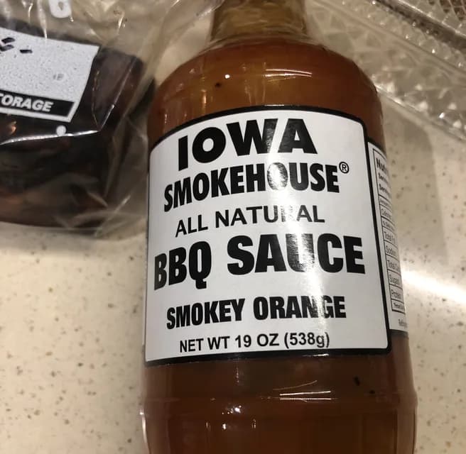 Iowa Smokehouse All Natural Bbq Sauce Smokey Orange