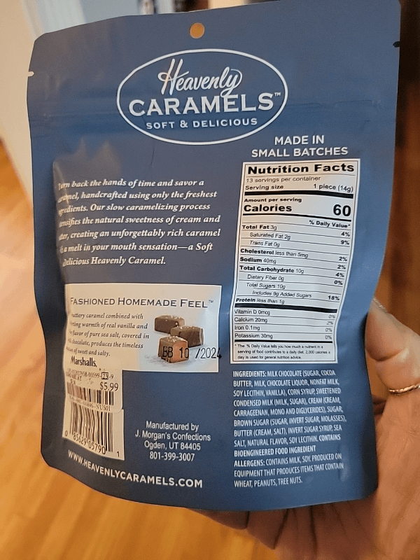 Heavenly Caramels Milk Chocolate Sea Salt Caramel