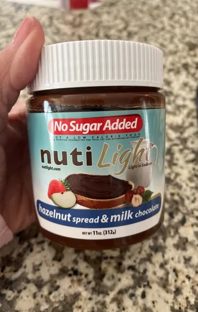 Nutilight No Sugar Added Hazelnut Spread & Milk Chocolate