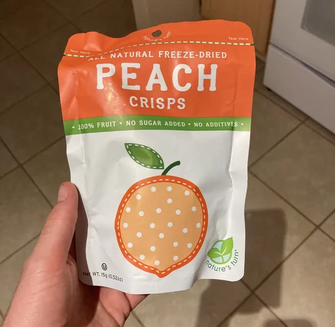 Nature'S Turn All Natural Freeze-Dried Peach Crisps