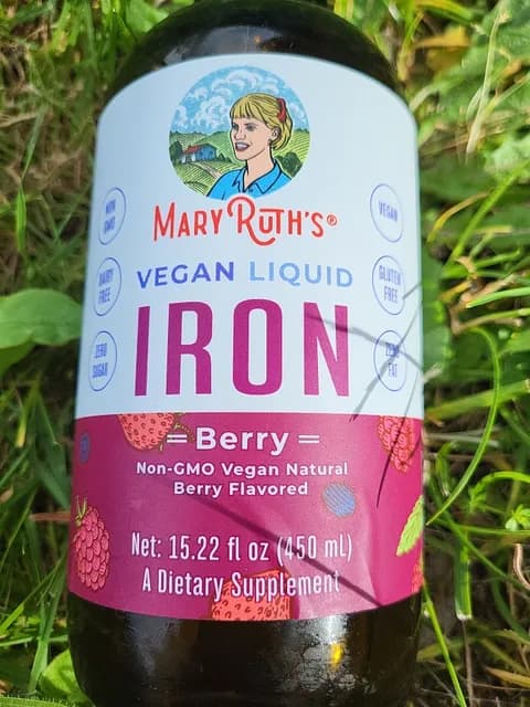 Mary Ruth’S Iron Vegan Liquid Berry