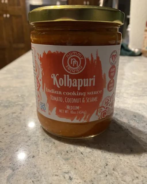 Nummy Nibbles Kolhapuri Indian Cooking Sauce