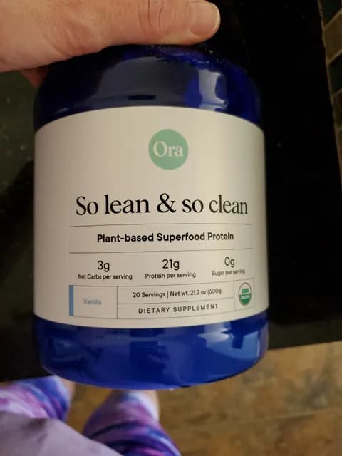 Ora So Lean & So Clean Vanilla Plant-Based Superfood Protein