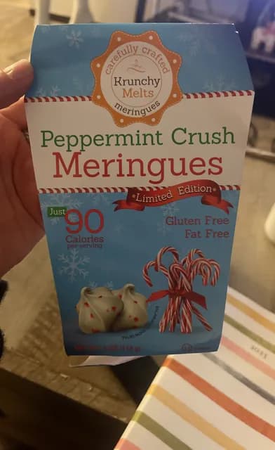 Krunchy Melts Peppermint Crush Meringues