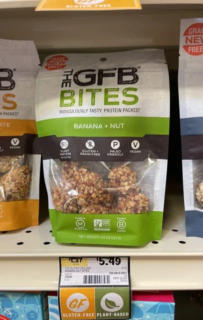 The Gfb Banana + Nut Grain Free Bites