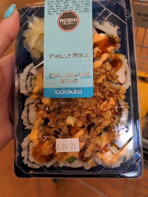 Roshi Sushi Philly Roll Cooked