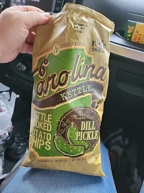 Carolina Kettle Cooked Potato Chips Dill Pickle