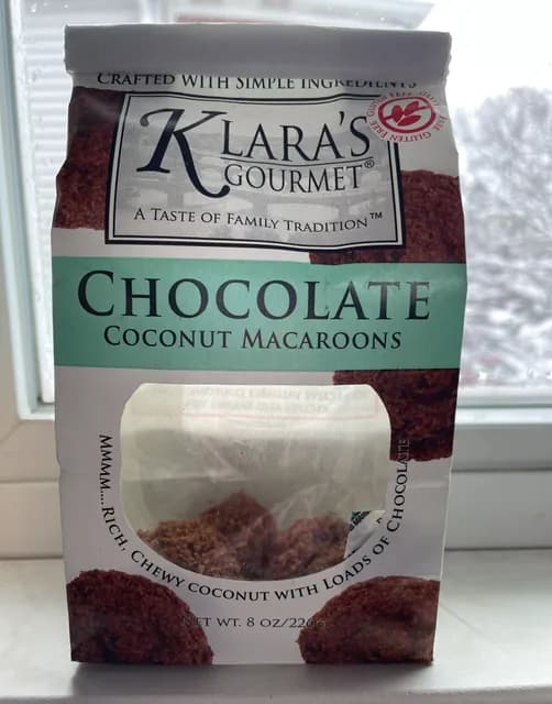 Klara'S Gourmet Chocolate Coconut Macaroons