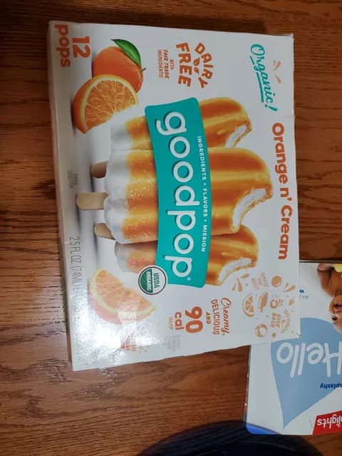 Goodpop Organic Orange N' Cream