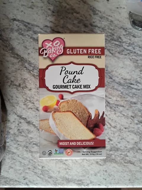 Xo Baking Co. Gluten Free Pound Cake Gourmet Cake Mix