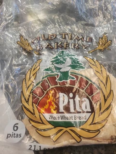 Old Time Bakery Whole Wheat Pita Bread