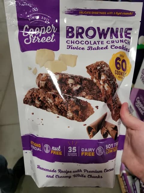 Cooper Street Brownie Chocolate Crunch Twice Baked Cookies