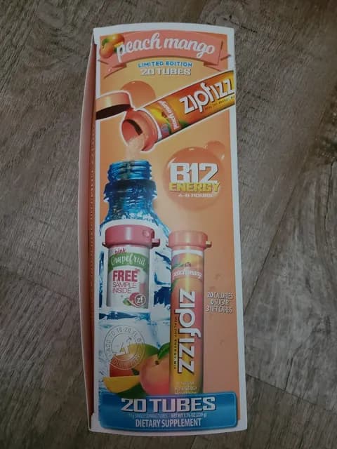 Zipfizz Peach Mango Healthy Energy Drink