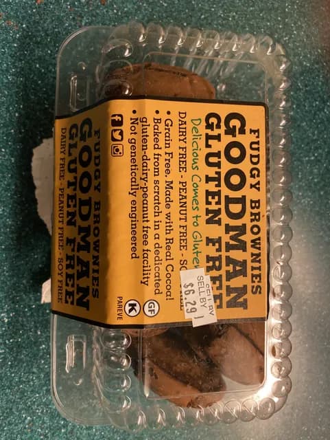 Goodman Gluten Free Fudgy Brownies