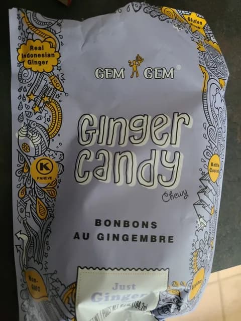 Gem Gem Chewy Ginger Candy