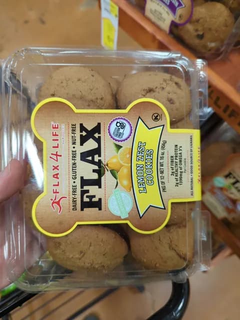 Flax4Life Flax Lemon Zest Cookies