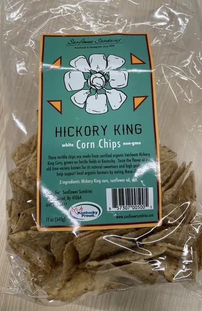 Sunflower Sundries Hickory King, White Corn Chips