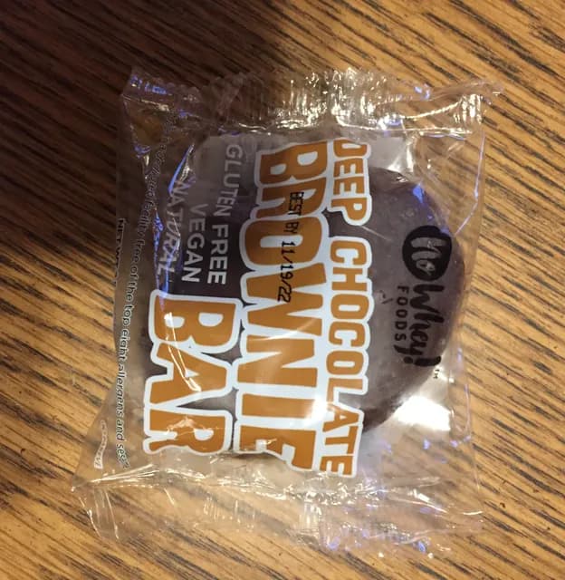 No Whey Foods Chocolate Brownie Bar
