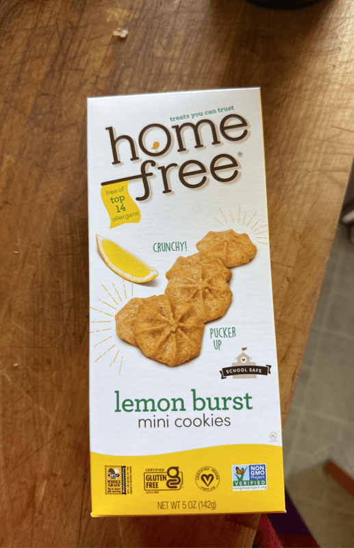 Home Free Mini Cookies Lemon Burst