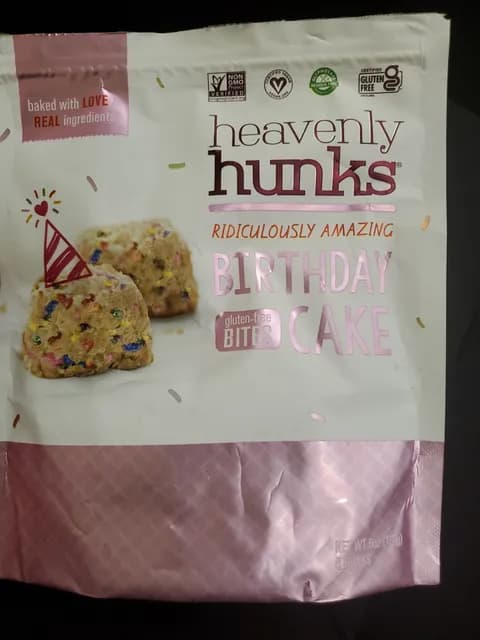 Heavenly Hunks Birthday Cake Gluten Free Bites
