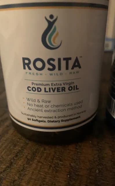 Rosita Premium Extra Virgin Cod Liver Oil 90 Softgels