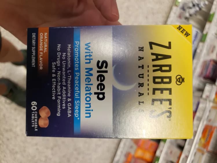 Zarbee'S Naturals Sleep With Melatonin Natural Orange Flavor Chewable