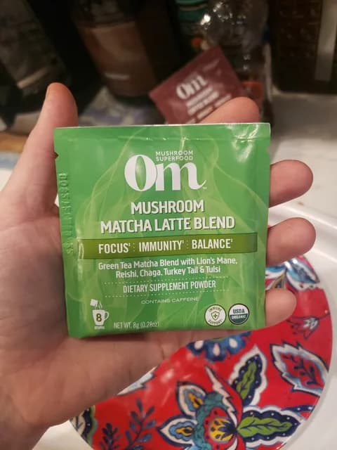 Om Mushroom Superfood Mushroom Matcha Latte Blend
