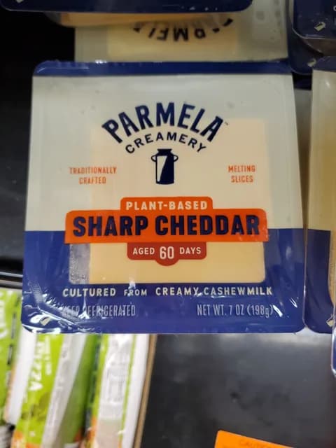 Parmela Creamery Plant-Based Sharp Cheddar