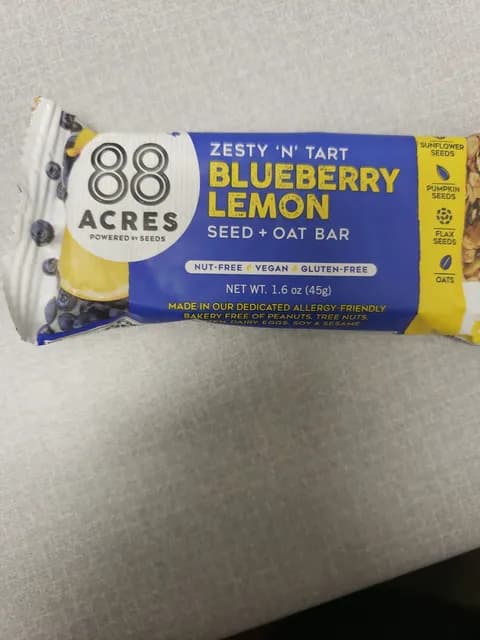 88 Acres Blueberry Lemon Seed + Oat Bar