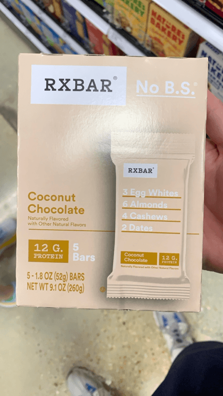 Rxbar Protein Bar Protein Coconut Chocolate